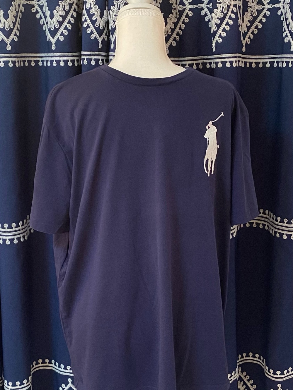 Polo by Ralph Lauren Navy Short Sleeve Tee with White Polo Player